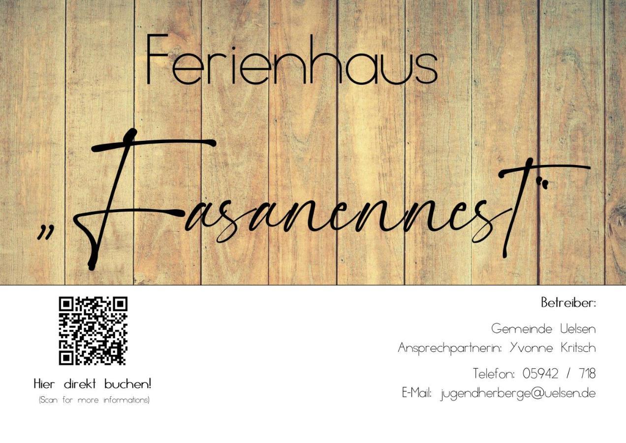 Ferienhaus Fasanennest Uelsen Extérieur photo